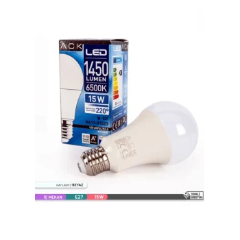 ACK LED AMPUL 15W 6500K 1450 LM