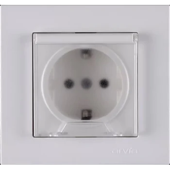 ARVİA KAREN BEYAZ KAPAKLI TOP.PRİZ MDL+ KPK ÇERÇEVESİZ