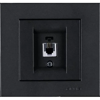 ARVİA KAREN FÜME NÜMERİS TELEFON PRİZİ RJ11 (KABLOLU) MDL+KPK ÇERÇEVESİZ