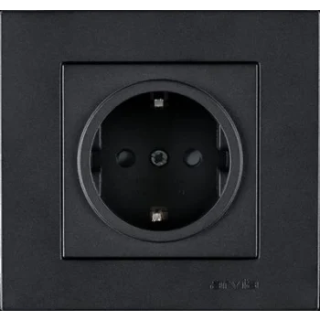 ARVİA KAREN FÜME TOPRAKLI PRİZ MDL+KPK ÇERÇEVESİZ