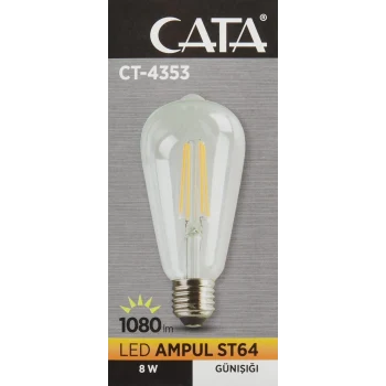 CT-4353 CATA RUSTİK LED AMPUL ST64/BULB GÜNIŞIĞI