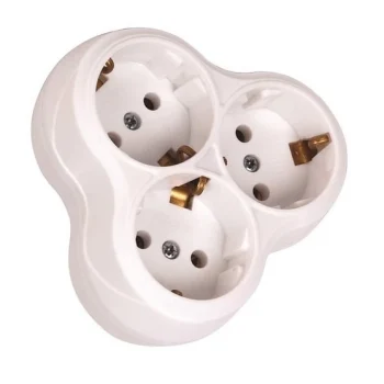 ELBİ 3LÜ GOLYAT TOPRAKLI FİŞLİ PRİZ