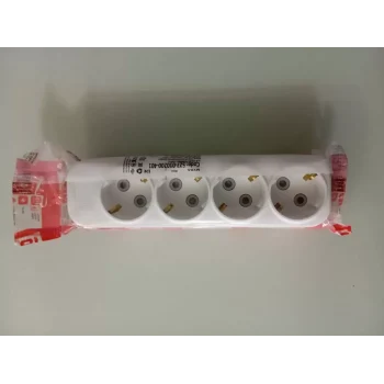 ELBİ 4 LÜ ÇOCUK KORUMALI TOPRAKLI GRUP PRİZ KLEMENSLİ