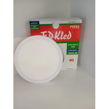 ERKLED 18W 1850 LM GÜNIŞIĞI SIVA ÜSTÜ BEYAZ KASA SPOT