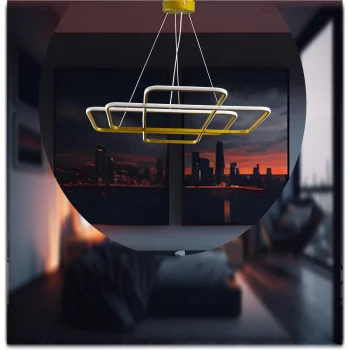 ERVAPLUS KRAL GOLD 3 MOD 163 W LED AVİZE MAX LM 11410