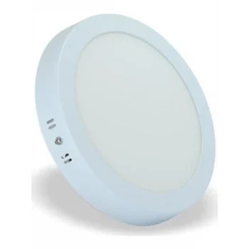 HELİOS SIVA ÜSTÜ 24 W YUVARLAK LED PANEL BEYAZ IŞIK BEYAZ KASA