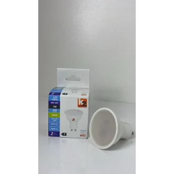 K2 7W 3000K 630 LM GU10 DUYLU BUJİ AMPUL GÜNIŞIĞI