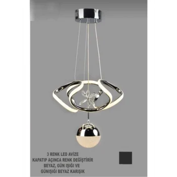 KÜÇÜK TEK TOP LED AVİZE 3 MOD