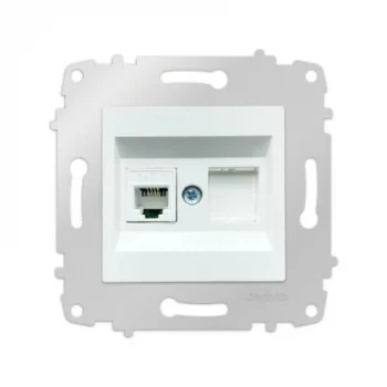 OVİVO BEYAZ NÜMERİS TELEFON MODÜL + KAPAK (ÇERÇEVE HARİÇ)