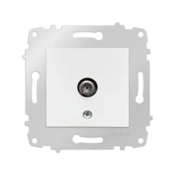 OVİVO BEYAZ TV PRİZ MODÜL + KAPAK (ÇERÇEVE HARİÇ)