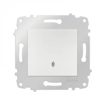 OVİVO BEYAZ VAVİEN ANAHTAR MODÜL + KAPAK (ÇERÇEVE HARİÇ)