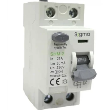 SİGMA 2P 25 30 MA KAÇAK AKIM KORUMA RÖLESİ