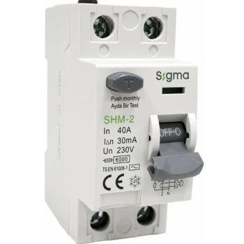 SİGMA 2P 40 30 MA KAÇAK AKIM RÖLESİ