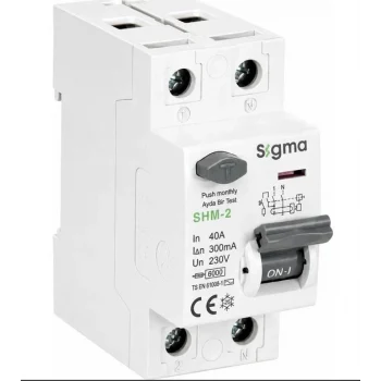 SİGMA 2P 40 300 MA YANGIN KORUMA RÖLESİ