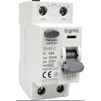 SİGMA 2P 63 30 MA KAÇAK AKIM KORUMA RÖLESİ