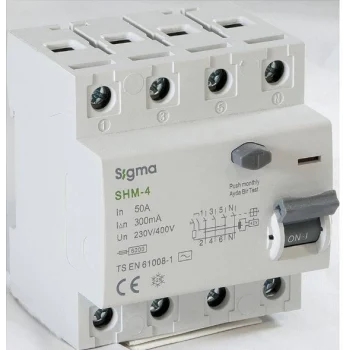 SİGMA 4P 50 300 MA YANGIN KORUMA RÖLESİ
