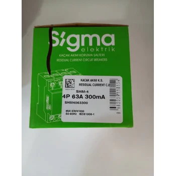 SİGMA 4P 63 300 MA KAÇAK AKIM YANGIN KORUMA RÖLESİ