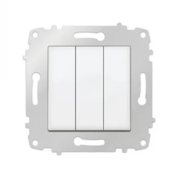 VİKO KARRE 3 LÜ ANAHTAR BEYAZ (ÇERÇEVE HARİÇ)