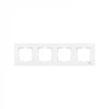 VİKO KARRE 4  LÜ ÇERÇEVE BEYAZ