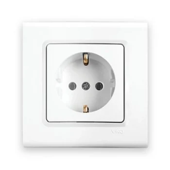 VİKO LİNNERA TOPRAKLI PRİZ MODÜL + KAPAK (ÇERÇEVE HARİÇ)