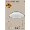 CT-5651 15W ZÜMRÜT PANEL 2 IŞIK SEÇENEĞİ BEYAZ 6400K&GÜNIŞIĞI 3200K