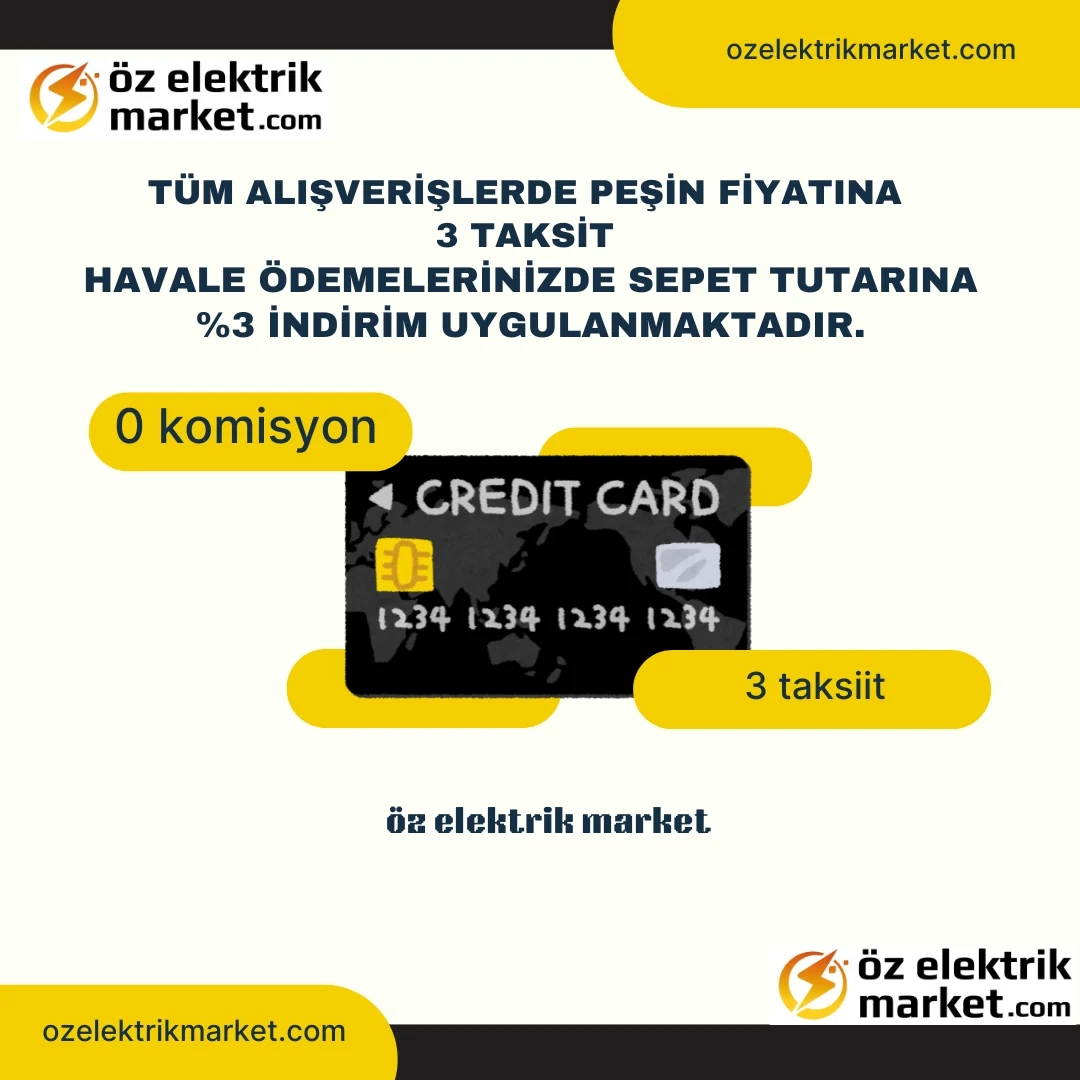 PEŞİN FİYATINA 3 TAKSİT İMKANI