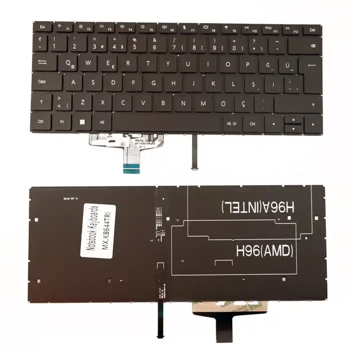 Huawei MateBook 13 WRT-W19 WRT-W29 VLT-W50 HN-W19L W19R Klavye Işıklı