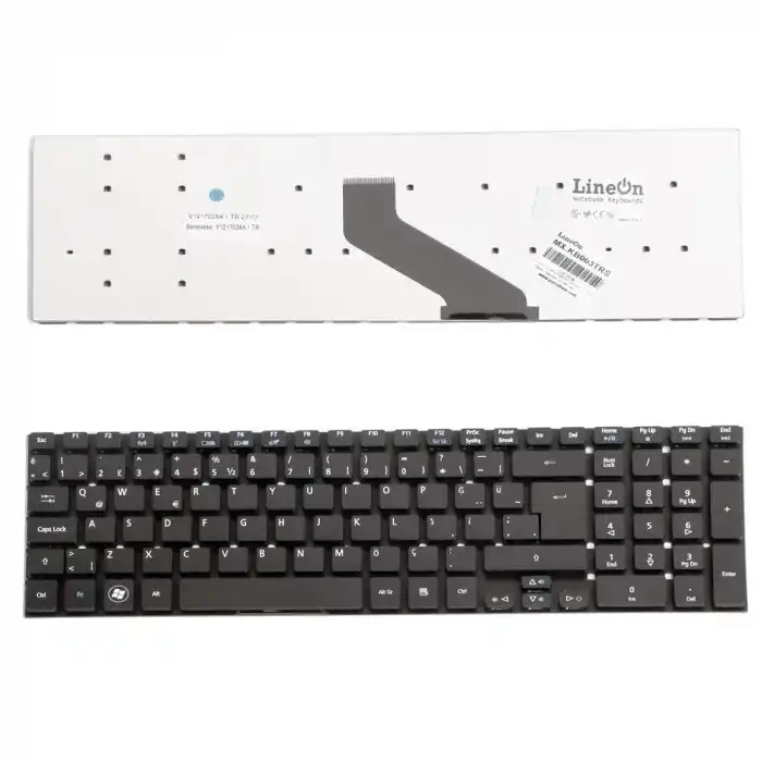 Acer Aspire E1-771G , Z5WAL , ES1-522 Siyah Türkçe Klavye