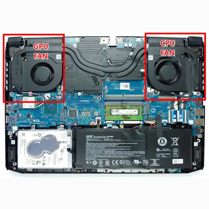Acer Nitro 5 AN517-54 AN515-44 Notebook GPU Sol Fan (5V)