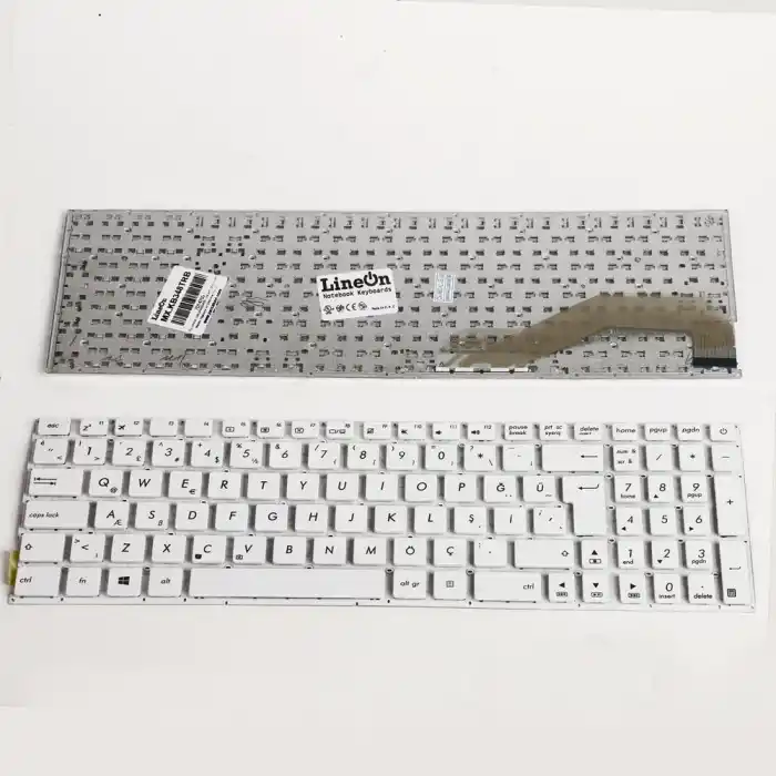 ASUS 0KNB0-610TTR00 Klavye Tuş Takımı Beyaz Türkçe