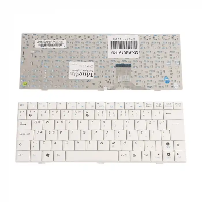 ASUS Eee Pc 1000HE Laptop Klavye Beyaz Türkçe