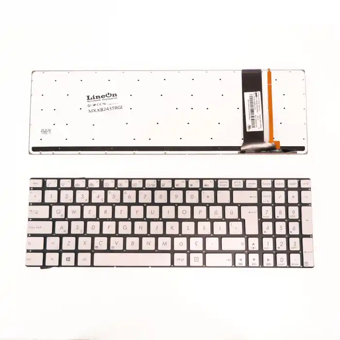 ASUS Q550L Q550LF Klavye Siyah Türkçe Işıklı