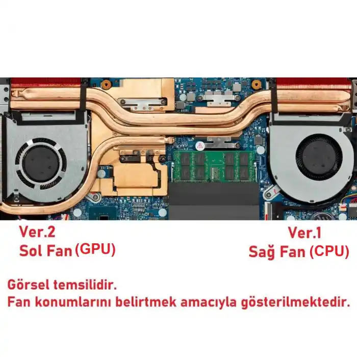 Asus Strix TUF 6 FX505GE FX505GD FX505GM Notebook CPU Fan (Sağ)