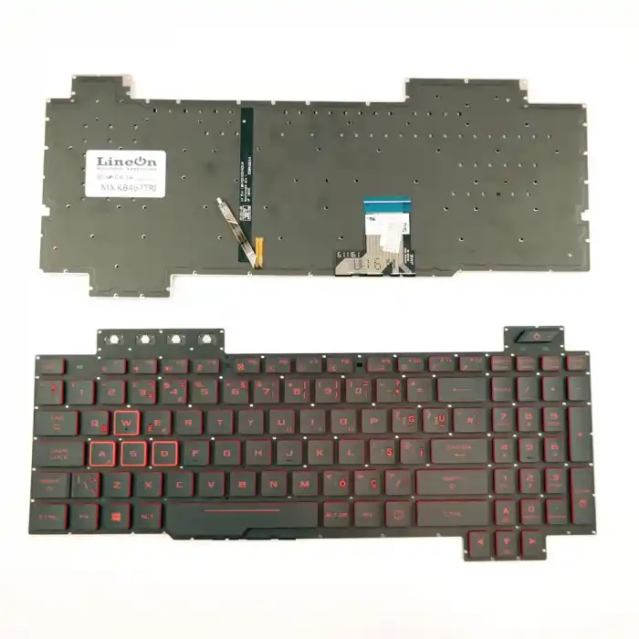 Asus TUF Gaming FX505GM, FX86 Notebook Klavye Işıklı