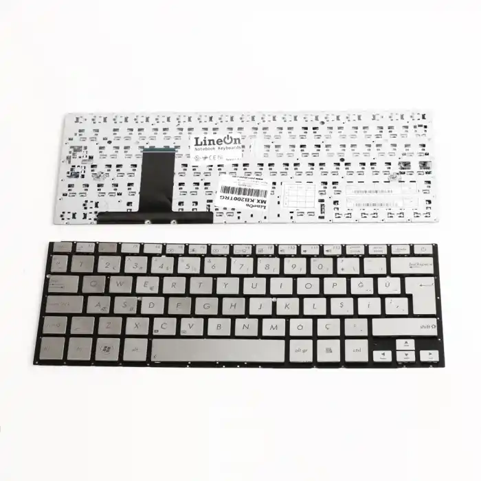Asus Ux31 Ux31A Notebook Klavye Gümüş