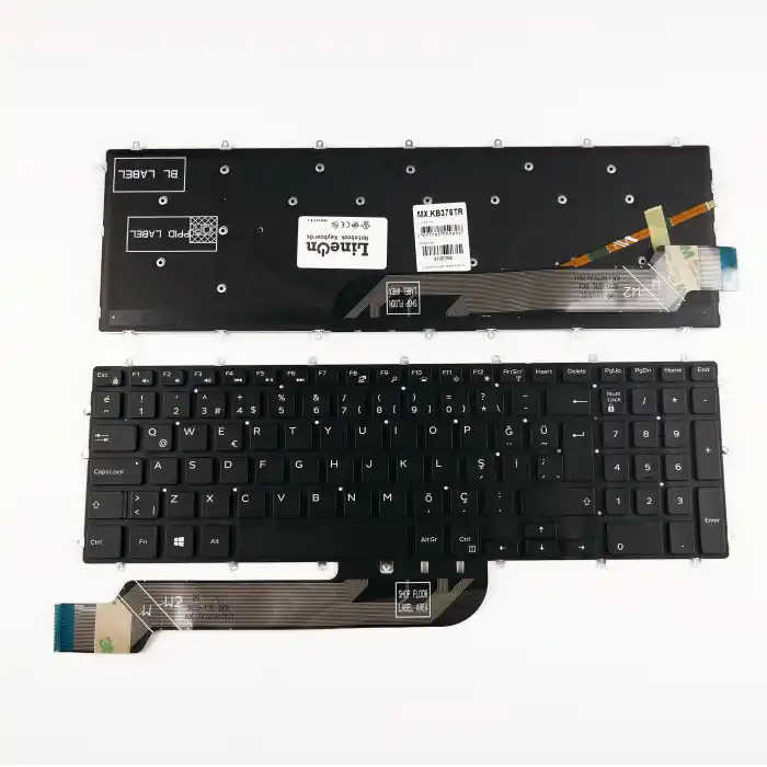 Dell 0YTPMN Notebook Klavye Işıklı