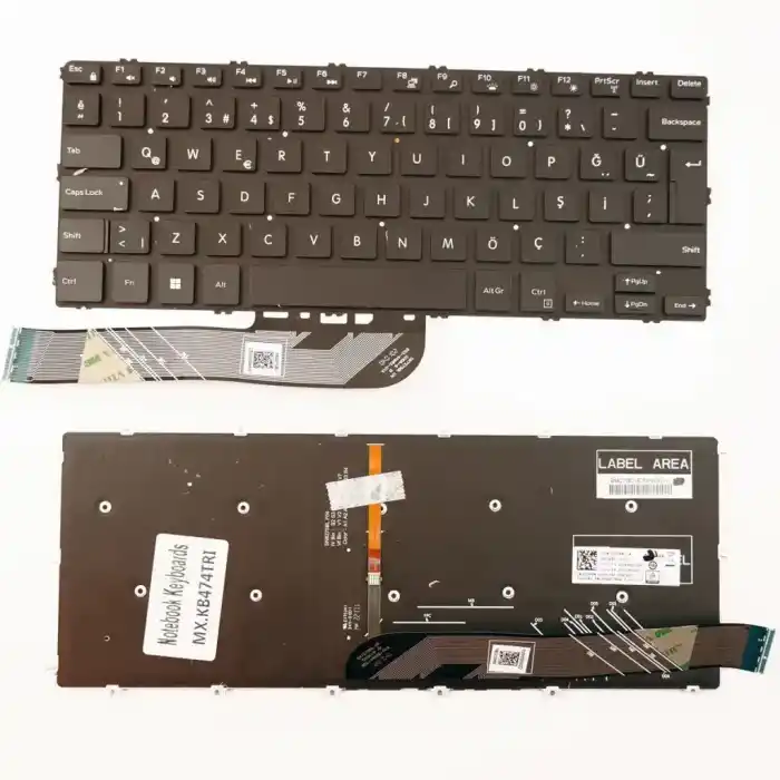 Dell 7386 7586 Notebook Klavye Işıklı