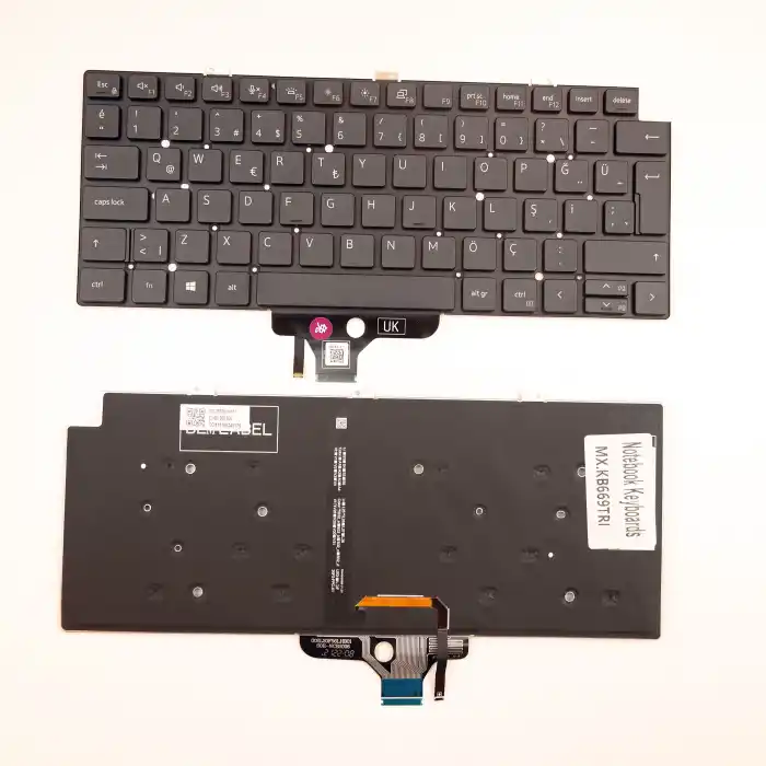 Dell Latitude 5320 7310 7320 Notebook Klavye Işıklı