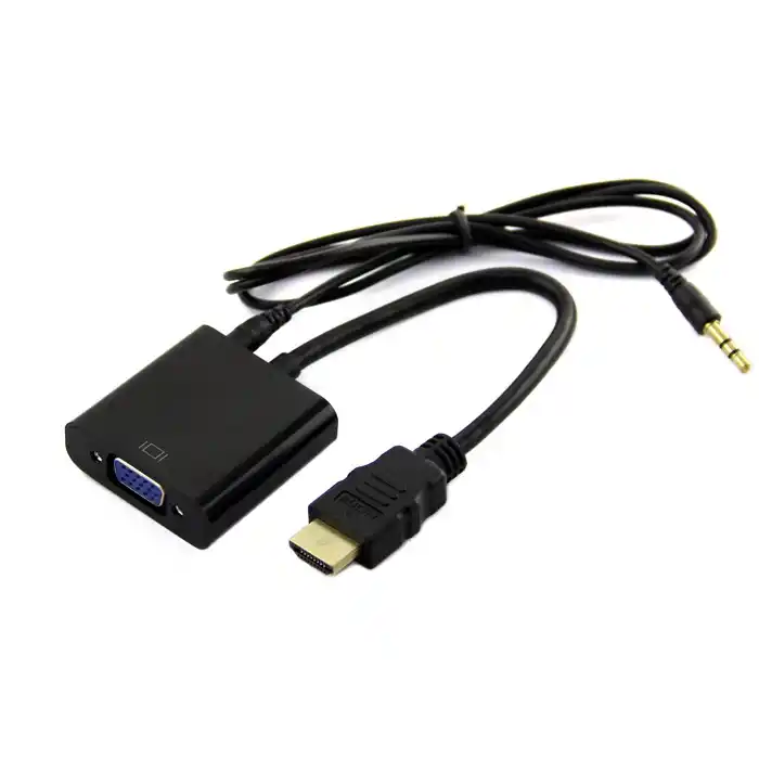 HDMI to VGA + Ses aktarma - Tüm Cihazlarla Uyumlu