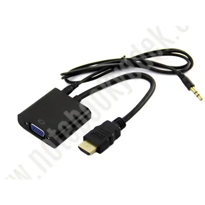 HDMI to VGA + Ses aktarma - Tüm Cihazlarla Uyumlu