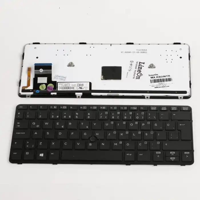 Hp Elitebook 820 G1 Siyah Klavye Türkçe Işıklı