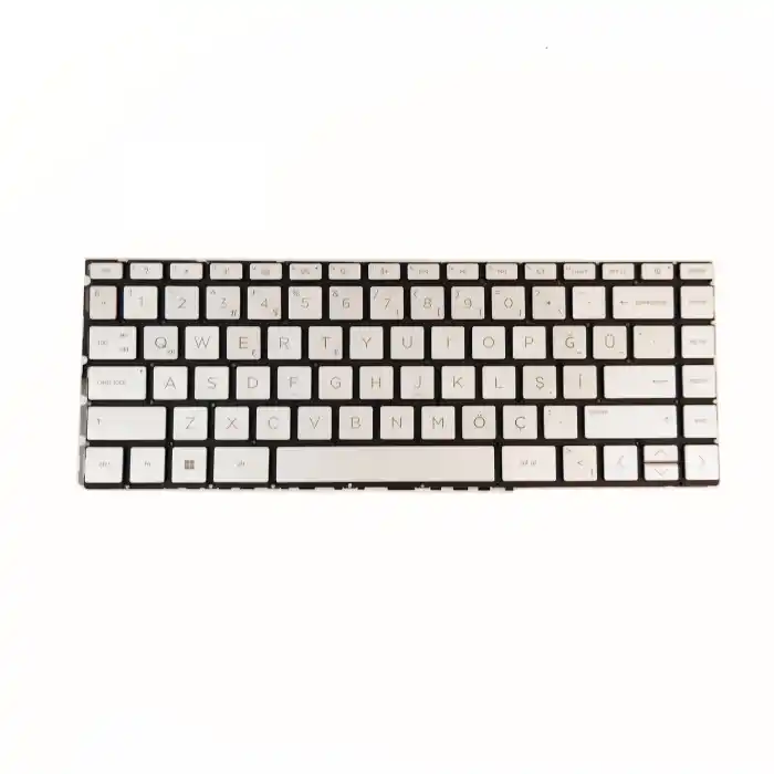 HP Pavilion Aero 13-BE Notebook Klavye Işıklı Gümüş