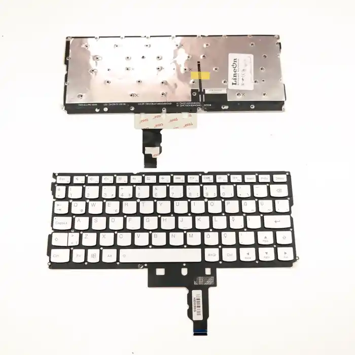 Lenovo 5CB0K93850 Notebook Klavye Tuş Takımı Işıklı Gri