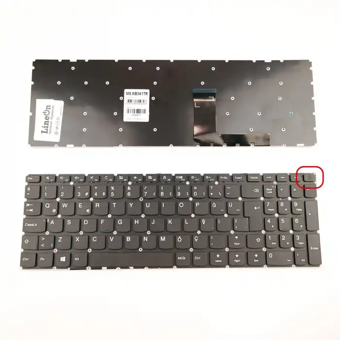 Lenovo Ideapad V110-15IKB Uyumlu Klavye Tuş Takımı