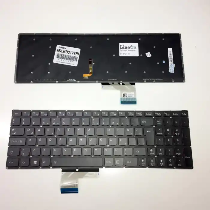 Lenovo PN:25215961 Klavye Siyah Türkçe Işıklı