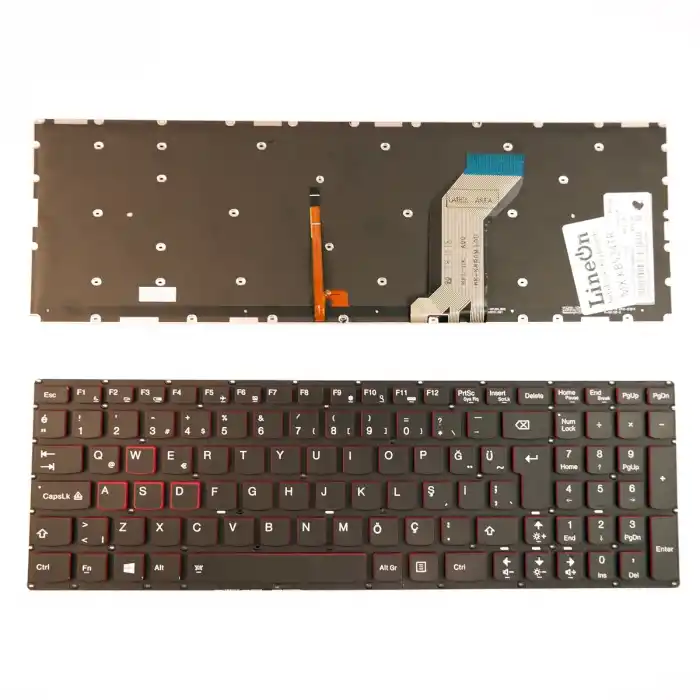 Lenovo Y700-17ISK Notebook Klavye Işıklı