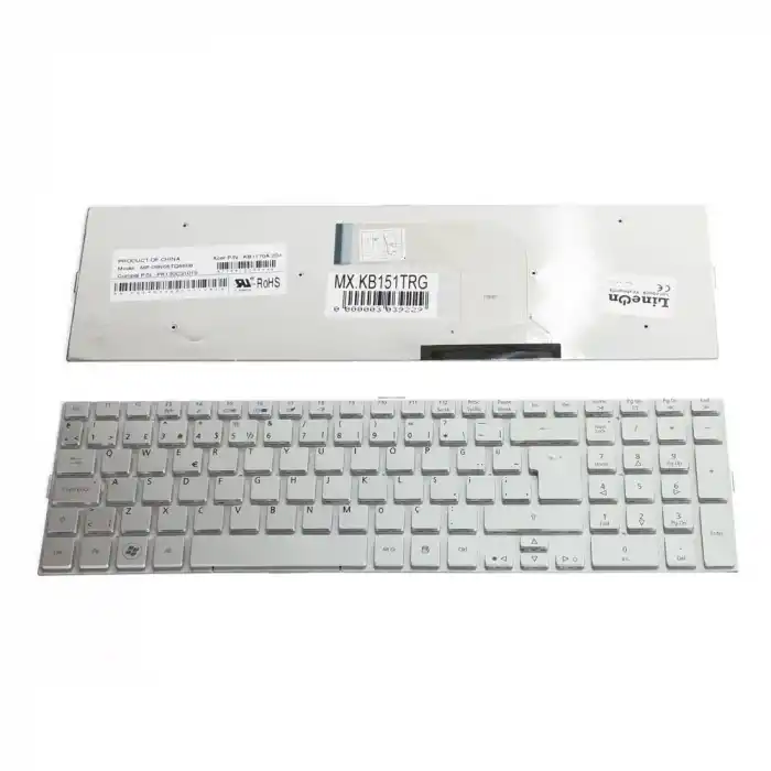 MP-09N66TQ6698 Notebook Klavye Gümüş Gri