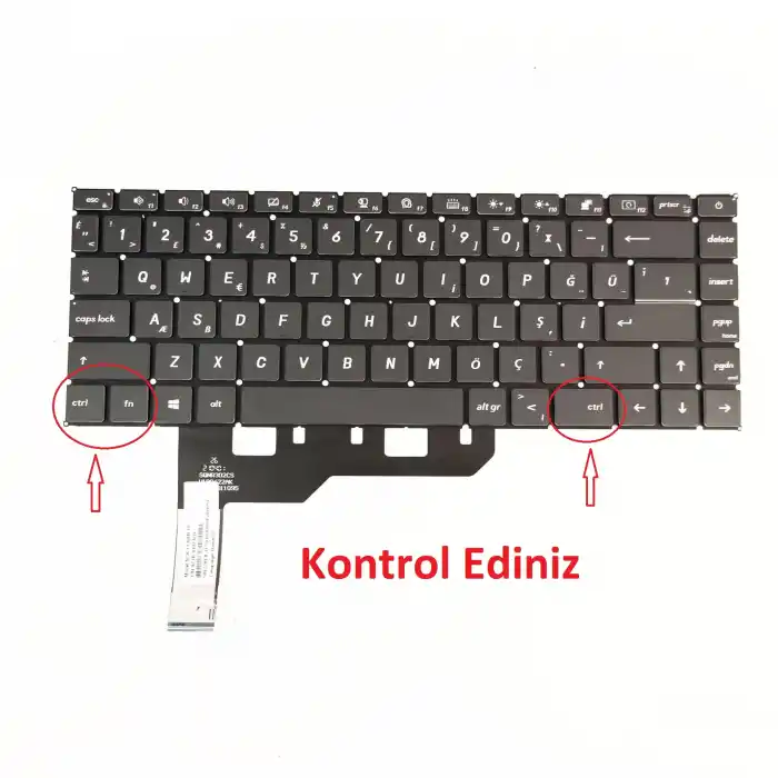 MSI Modern 15 MS-1551 Notebook Klavye Işıklı V.2