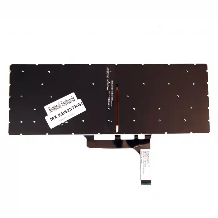 MSI Thin GF65 10SDR Notebook Klavye Işıklı Gümüş