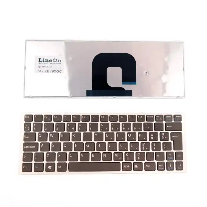 Sony VAIO PCG-31211m Notebook Klavye Gri Çerçeve